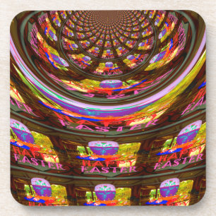 Dessous-de-verre Happy Easter voeux Salutations Graphiques sans fil