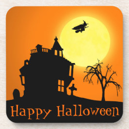Dessous-de-verre Happy Halloween Silhouette paysage