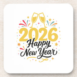 Dessous-de-verre Happy New Year 2026 Coaster Set 