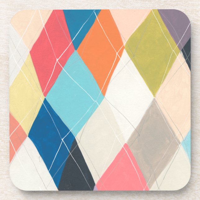 Dessous-de-verre Harlequin Hopscotch - Motif Jacquard (Devant)