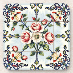 dessous de verre harmonie en roses