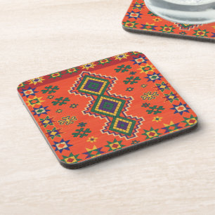 Dessous-de-verre Harmonie marocaine en Coussin de jet orange