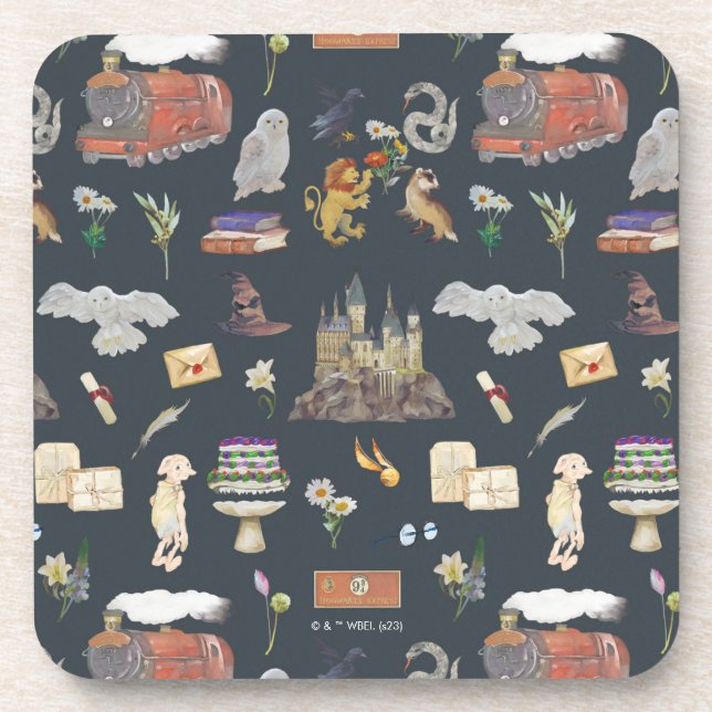 Dessous-de-verre HARRY POTTER™ | Motif icônes (Devant)