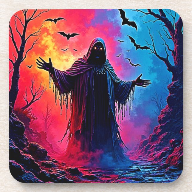 Dessous-de-verre Hauning Demon Habillé Dans L'Ombre Design (Devant)