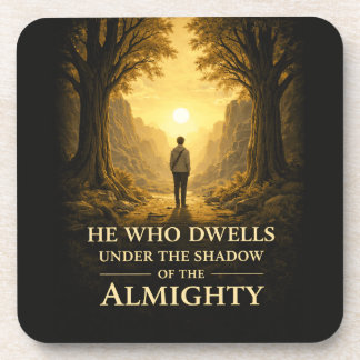 Dessous-de-verre He Who Dwells Psalm 91 Christian Art