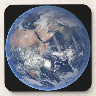 Dessous-de-verre Hémisphère Est Sur La Planète Terre.