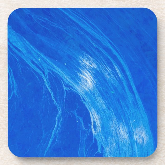 Dessous-de-verre Heure d'été des vagues bleues océaniques (Devant)
