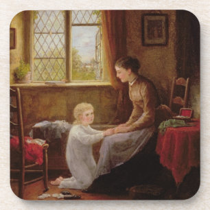 Dessous-de-verre Heure du coucher, 1890 (huile sur le panneau)