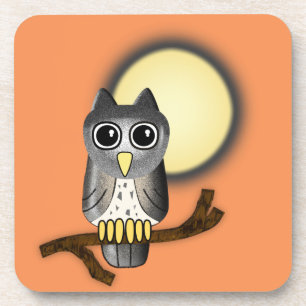 Dessous-de-verre Hibou d'Halloween