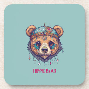 Dessous-de-verre Hippie Bear I