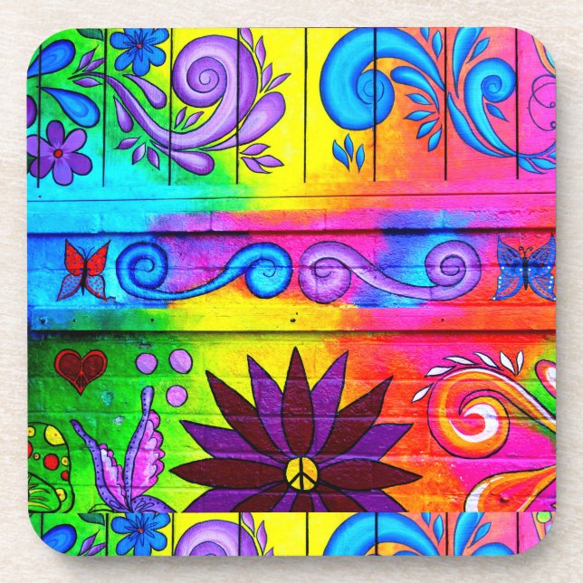 dessous de verre hippie super (Devant)