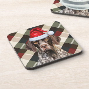 Dessous-de-verre Hiver Thème court Pointeur Chien vacances Plaid