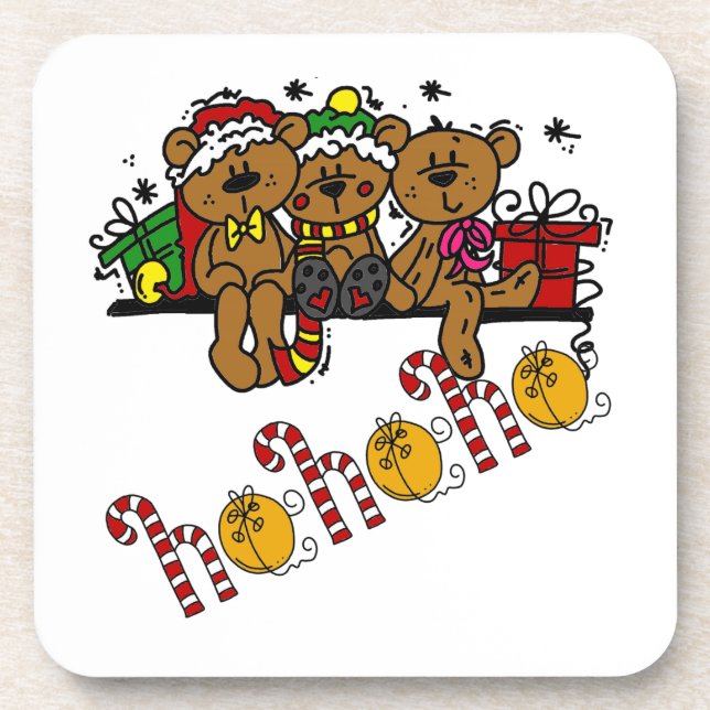 Dessous-de-verre Ho Ho Ho Nounours (Devant)