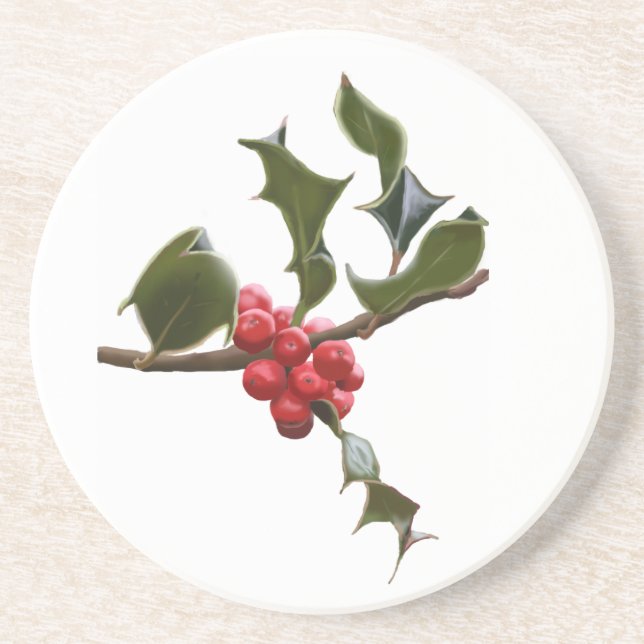 Dessous de verre Holly Berries (Devant)