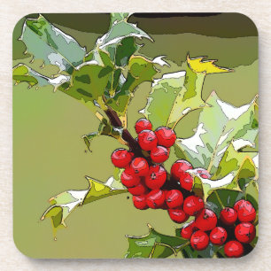 Dessous-de-verre Holly Berries 005