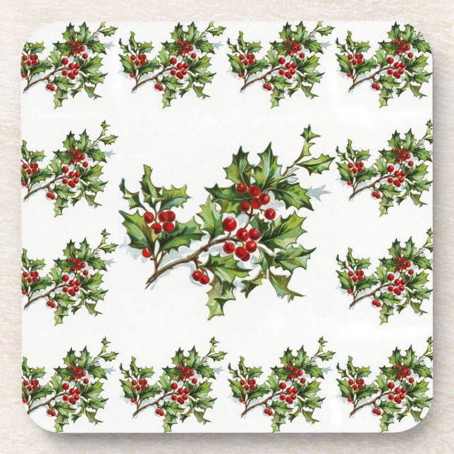 Dessous-de-verre HollyBerries 014 (Devant)
