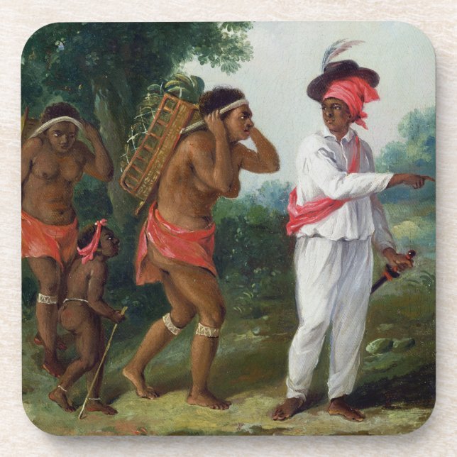 Dessous-de-verre Homme indien occidental de couleur, dirigeant deux (Devant)