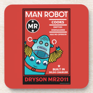 Dessous-de-verre Homme Robot L'homme parfait