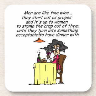 Dessous-de-verre Hommes et FIne Humour de vin