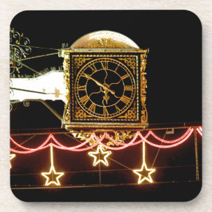 Dessous-de-verre Horloge étonnante à Noël
