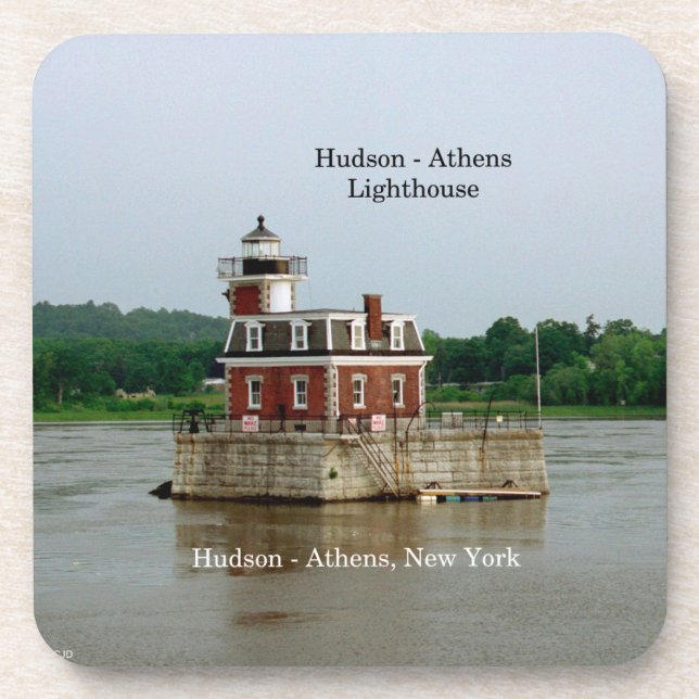 Dessous-de-verre Hudson Athens Lighthouse ensemble de 6 dessous de  (Devant)