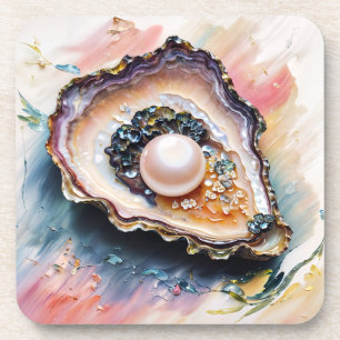 Dessous-de-verre Huître Avec Pearl Art