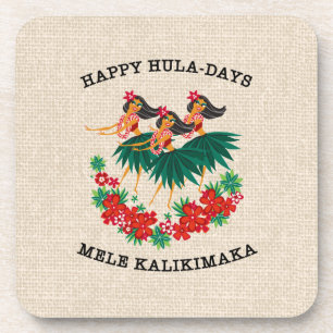 Dessous-de-verre Hula Holiday paradisiaque Hawaiian Hula Girls