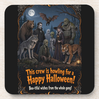 Dessous-de-verre Hurlement pour une équipe de monstre de Halloween