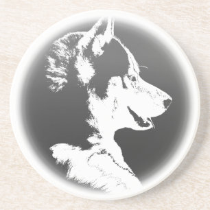 Dessous de verre Husky Dessous de verre Chien Chie