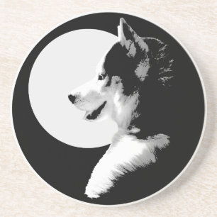 Dessous de verre Husky personnalisé Husky Chien Ch