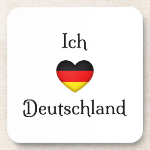 Dessous-de-verre "I heart Germany" German Pride World Traveller