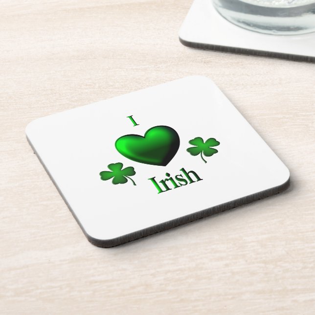 Dessous-de-verre I Heart Irish (Côté gauche)
