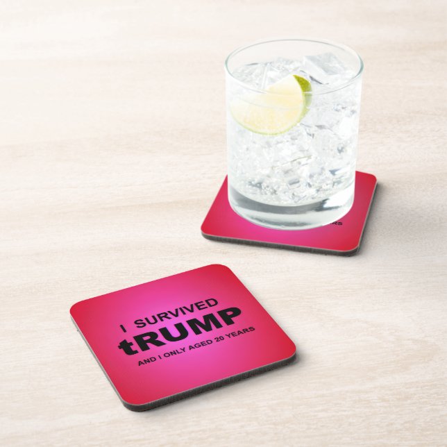 Dessous-de-verre I Survived tRUMP (Côté Droit)