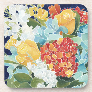 Dessous-de-verre II floral de minuit