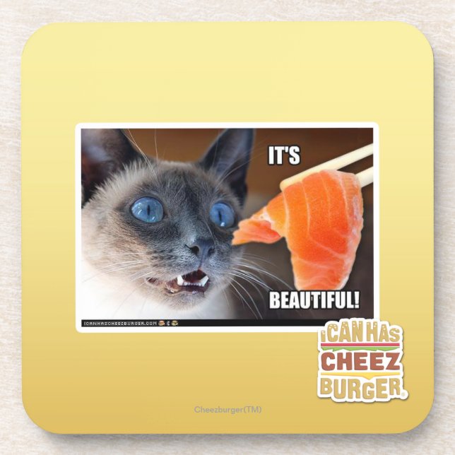 Dessous-de-verre Il est beau ! (Devant)