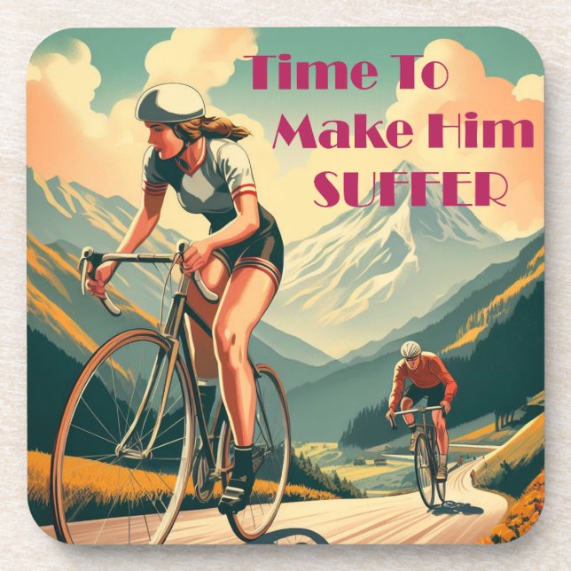 Dessous-de-verre Il Est Temps De Le Faire Souffrir De Cyclisme (Devant)