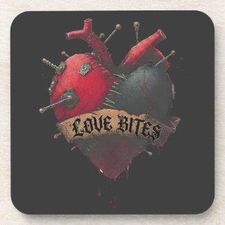 Dessous-de-verre Illustration anatomique d'un cœur gothique "Love B