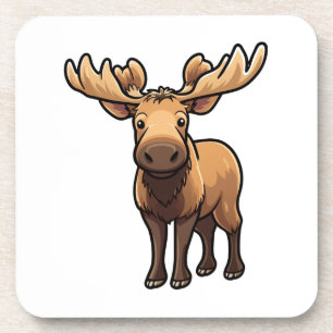 Dessous-de-verre Illustration de cerf de dessin