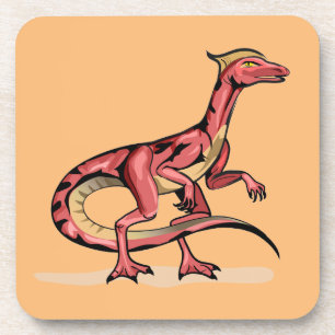 Dessous-de-verre Illustration De Velociraptor.