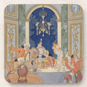 Dessous-de-verre Illustration des "liaisons Dangereuses de Les" par
