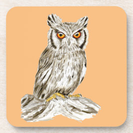 Dessous-de-verre Illustration des oiseaux de Chouette