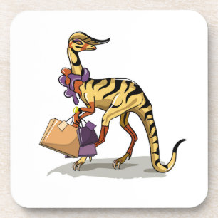 Dessous-de-verre Illustration D'Un Iguanodon Avec Sacs Commerciaux.