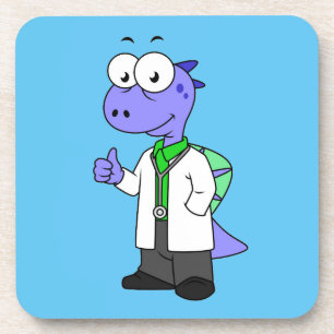 Dessous-de-verre Illustration D'Un Médecin Spinosaure.