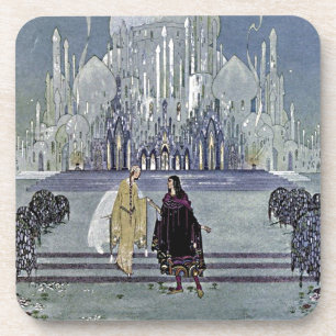 Dessous-de-verre Illustration d'une fée exotique