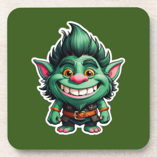 Dessous-de-verre Illustration Happy Little Troll Chibi