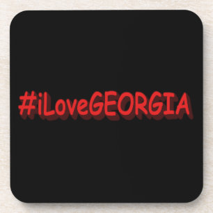Dessous-de-verre "#iLoveGEORGIA " Joli design. Acheter maintenant