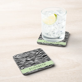 Dessous-de-verre Impression Zèbre, Grilles, Noir Et Blanc, Votre No