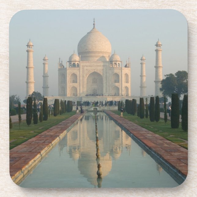 Dessous-de-verre INDE, Uttar Pradesh, Agra : Taj Mahal, matin (Devant)