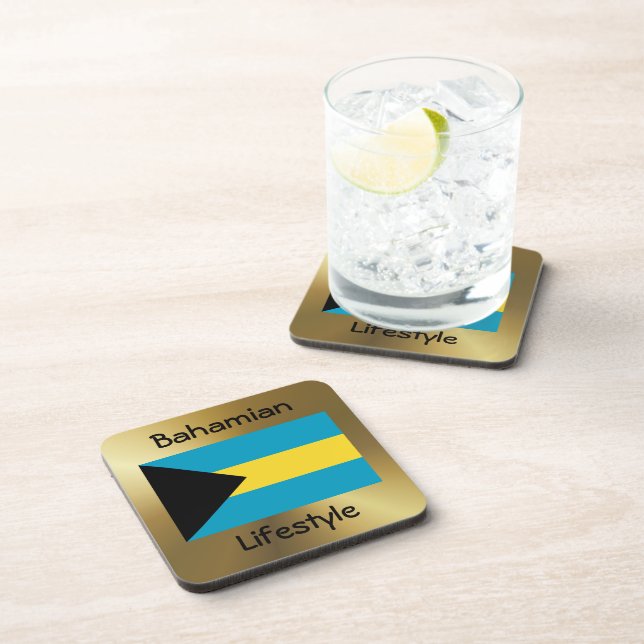 Dessous-de-verre Indicateur Bahamas+Dessous de verre texte (Côté Droit)