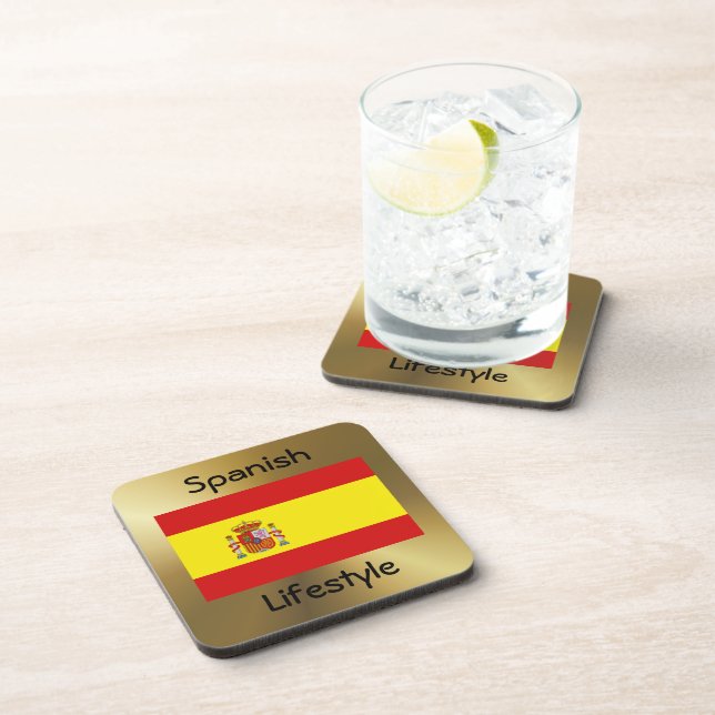 Dessous-de-verre Indicateur Espagne+Dessous de verre texte (Côté Droit)